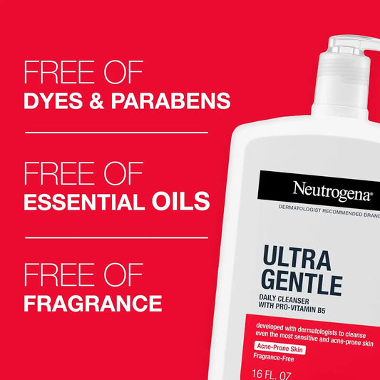 Neutrogena Ultra Gentle Daily Face Wash, 16 fl oz