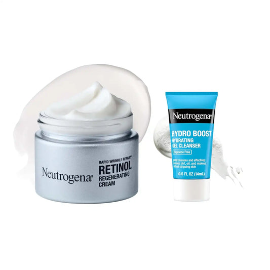 Neutrogena Rapid Wrinkle Repair Retinol Moisturizer + Trial Cleanser, 2 pk