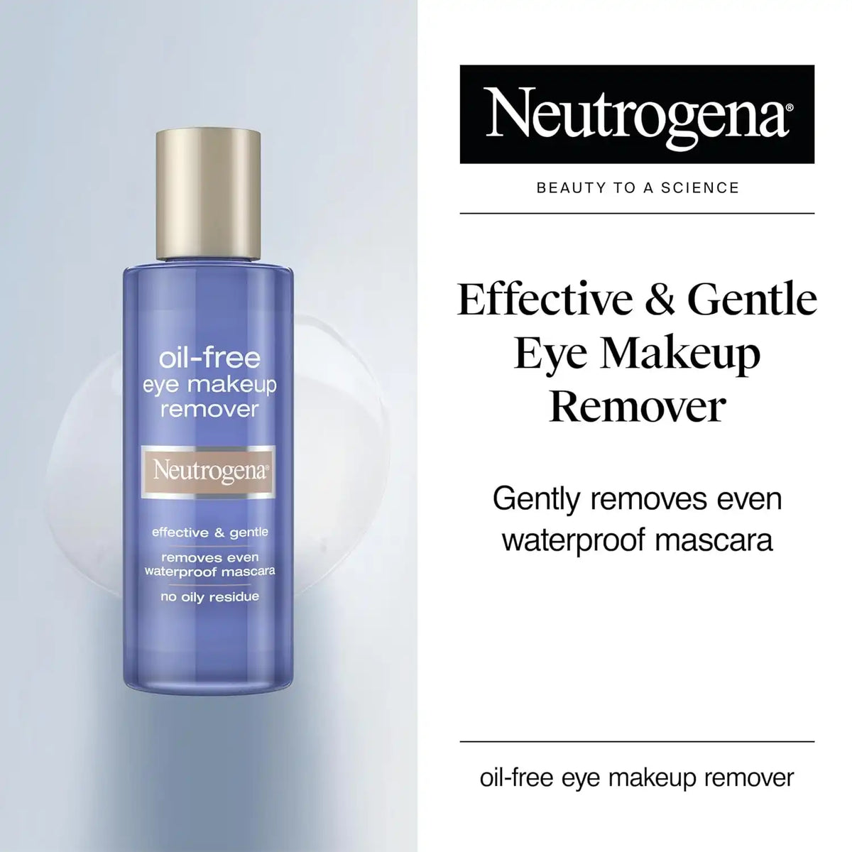Neutrogena Gentle Oil-Free Eye Makeup Remover & Cleanser, 3.8 fl oz