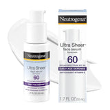 Neutrogena Ultra Sheer Sunscreen Serum SPF 60, Fragrance-Free, 1.7 fl. oz