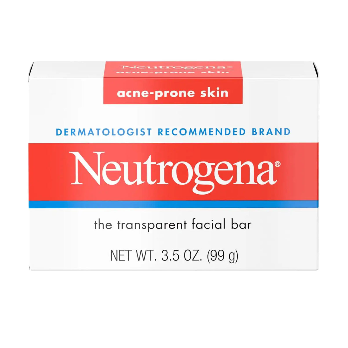 Neutrogena Facial Cleansing Bar for Acne-Prone Skin, 3.5 oz