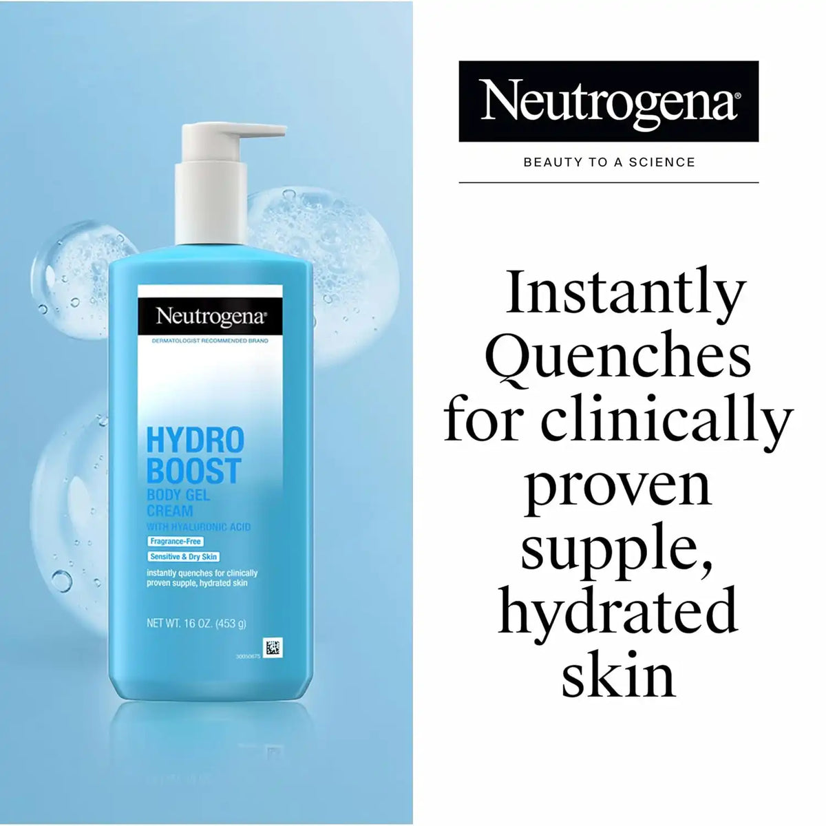 Neutrogena Hydro Boost Body Lotion Gel Cream Fragrance-Free 16 fl. oz