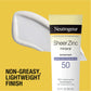 Neutrogena Sheer Zinc Oxide Mineral Sunscreen SPF 50, 3 fl oz, 3 Pack