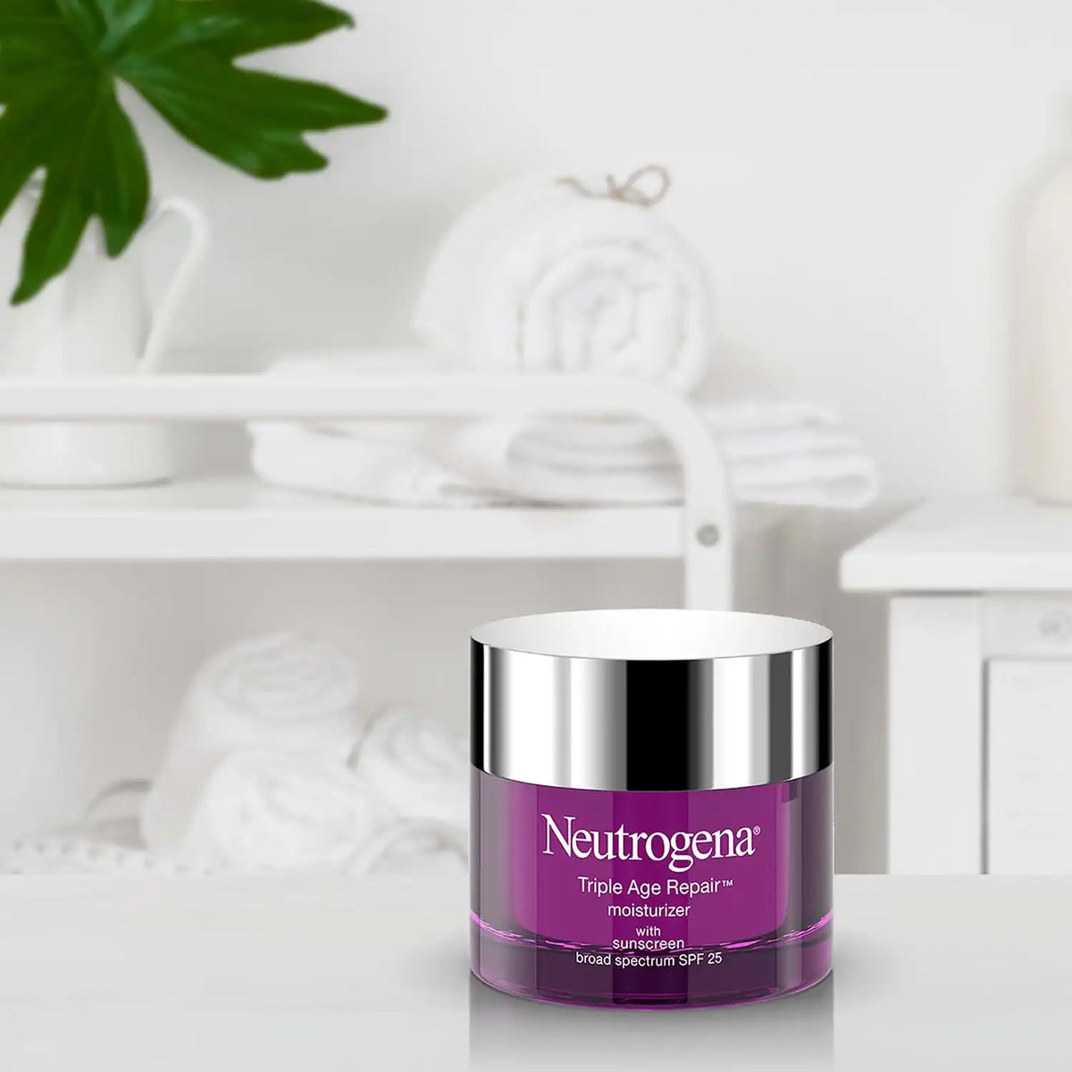Neutrogena Triple Age Repair Face Moisturizer SPF 25 Anti-Aging Cream with Hexinol Technology Vitamin C Glycerin and Shea Butter to Help Reduce Wrinkles, 1.7 fl oz (Pack of 12)