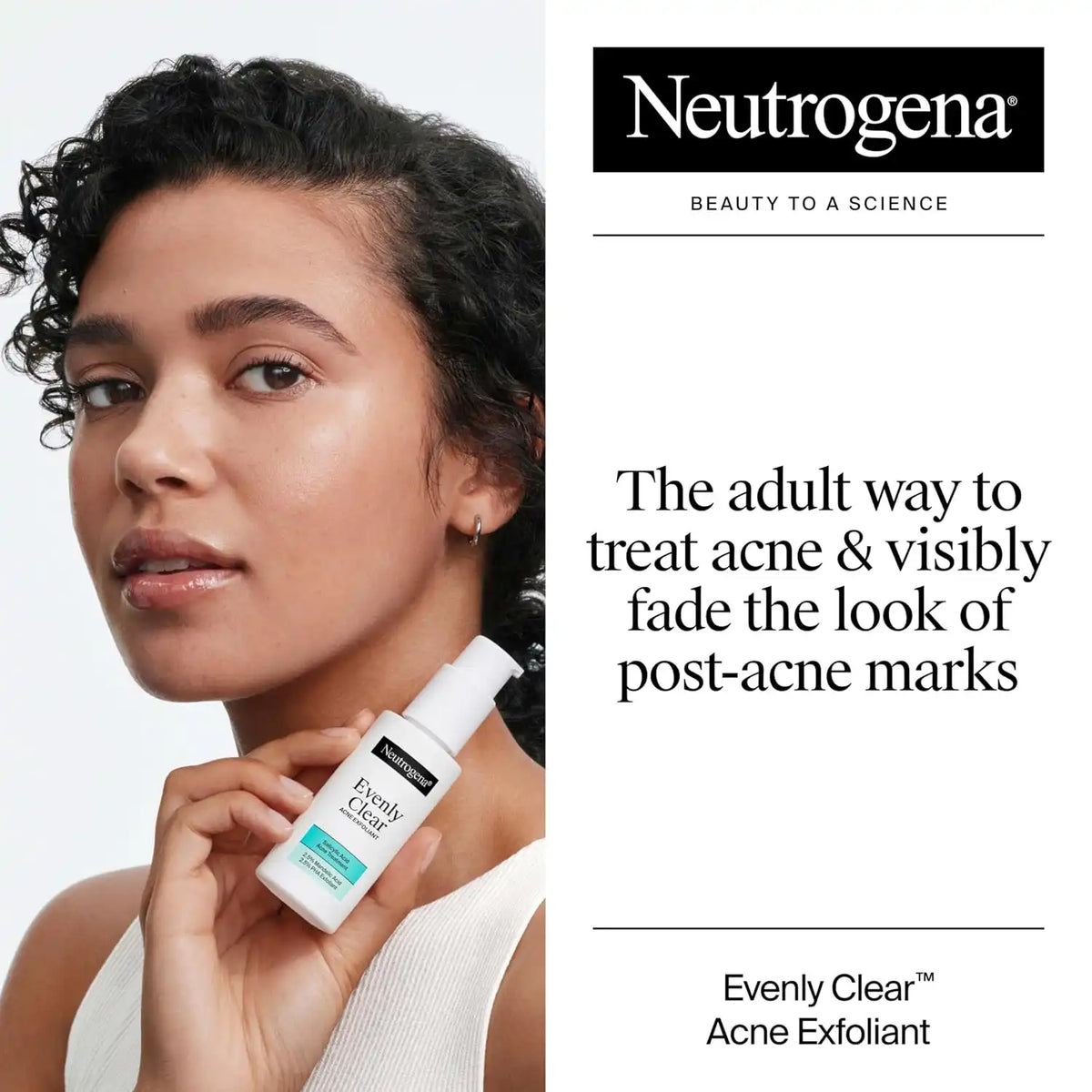 Neutrogena Evenly Clear Acne Exfoliant, 1 fl. oz