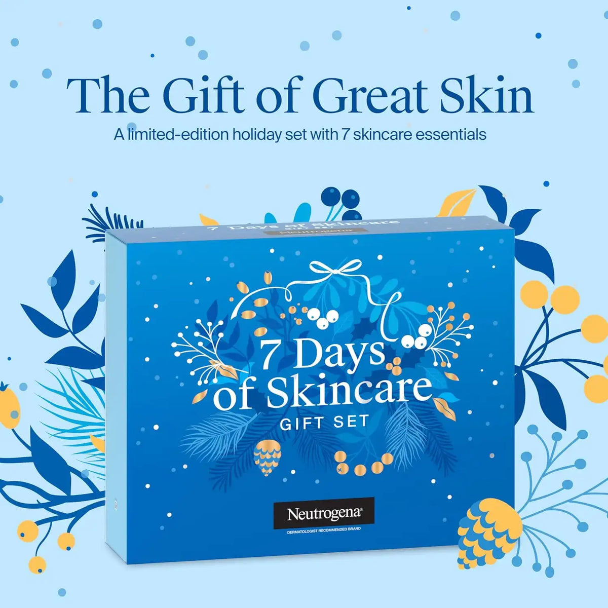Neutrogena 7 Days of Skincare Gift Set (56.00 Value), Travel Size