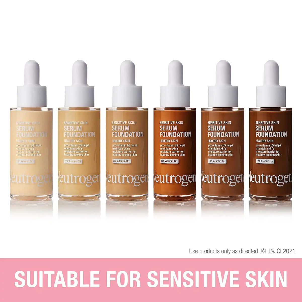 Neutrogena Sensitive Skin Serum Foundation, Medium 01, 1 oz
