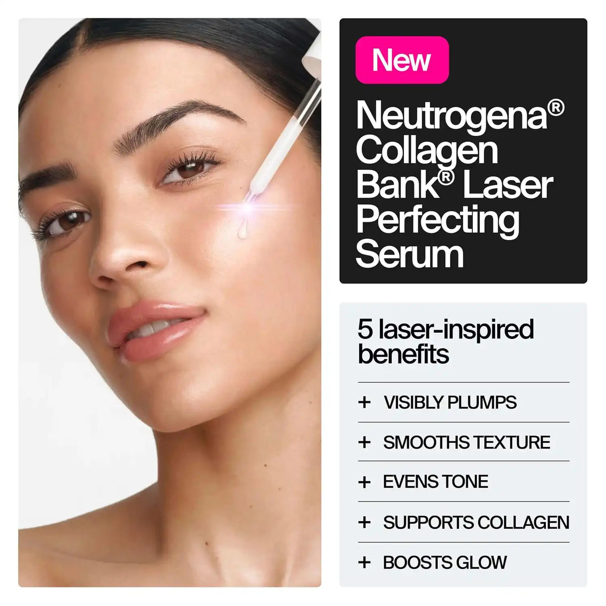 Neutrogena Collagen Bank Laser Perfecting Face Serum, 1.0 fl. Oz