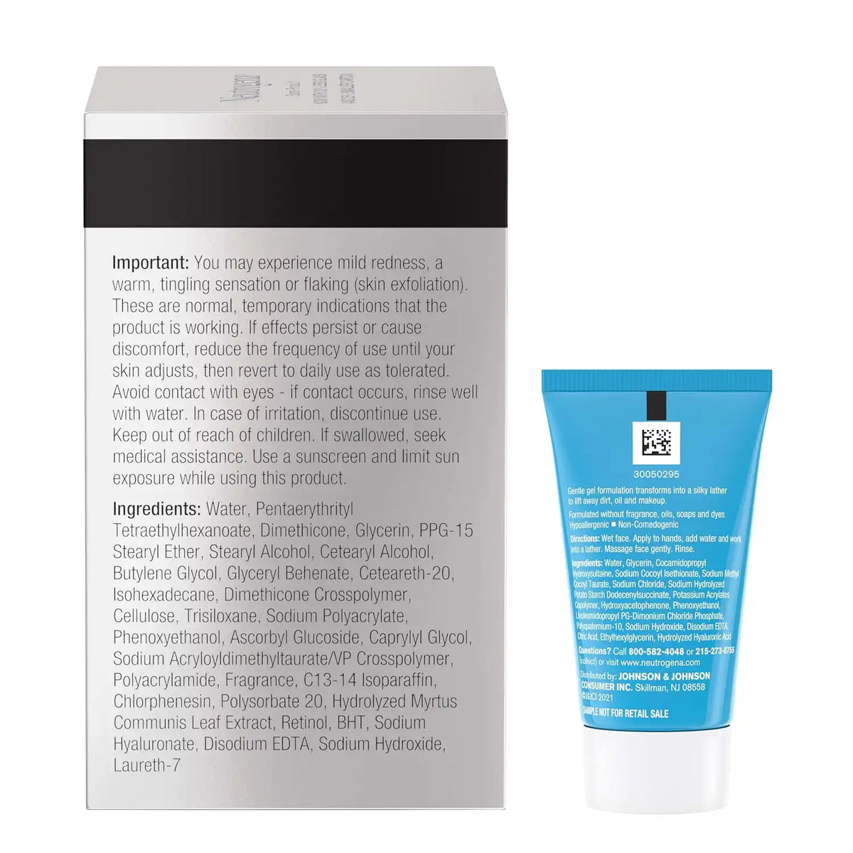 Neutrogena Rapid Tone Repair Face Moisturizer + Trial Cleanser, 2 pk