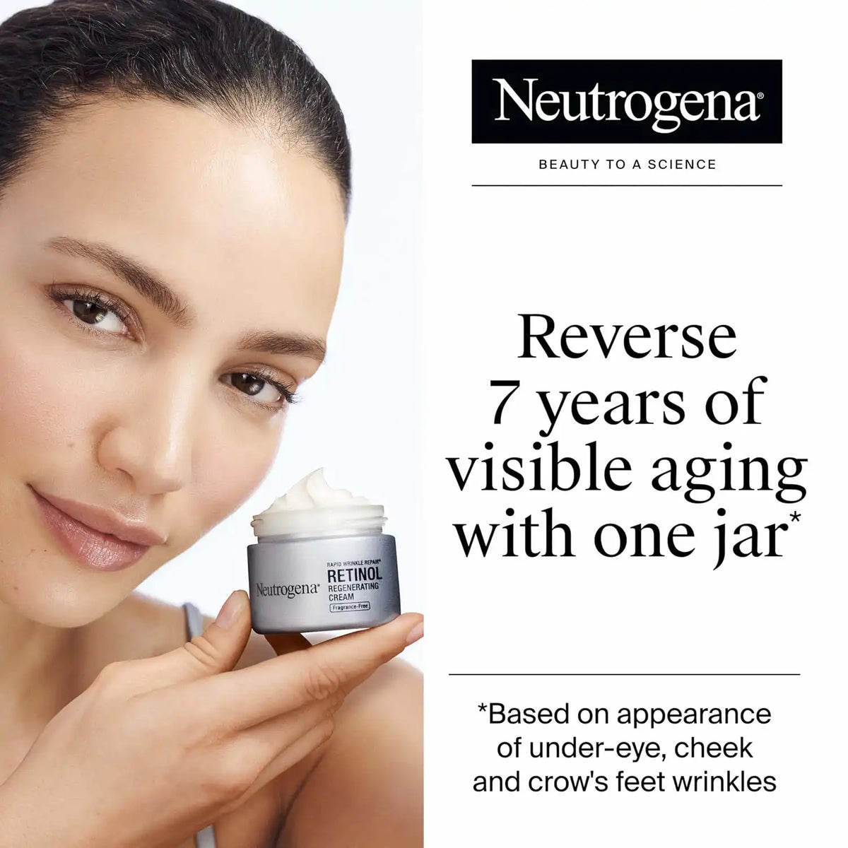 Neutrogena Rapid Wrinkle Repair Retinol Face Moisturizer, Fragrance Free, Daily Anti-Aging Face Cream with Retinol & Hyaluronic Acid to Fight Fine Lines, Wrinkles, & Dark Spots, 1.7 Ounce (Pack of 12)