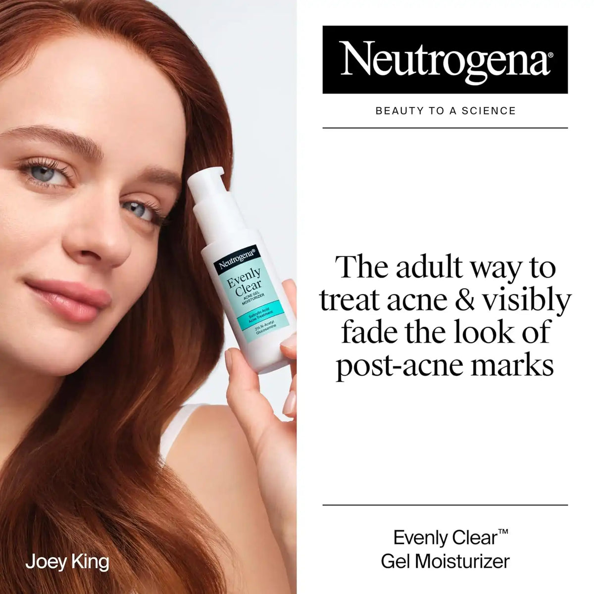 Neutrogena Evenly Clear Acne Gel Moisturizer, 1.7 fl. oz