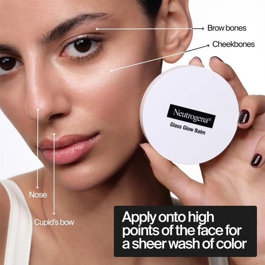 Neutrogena Glass Glow Balm Highlighter, Sunlit Sand, 0.3 oz