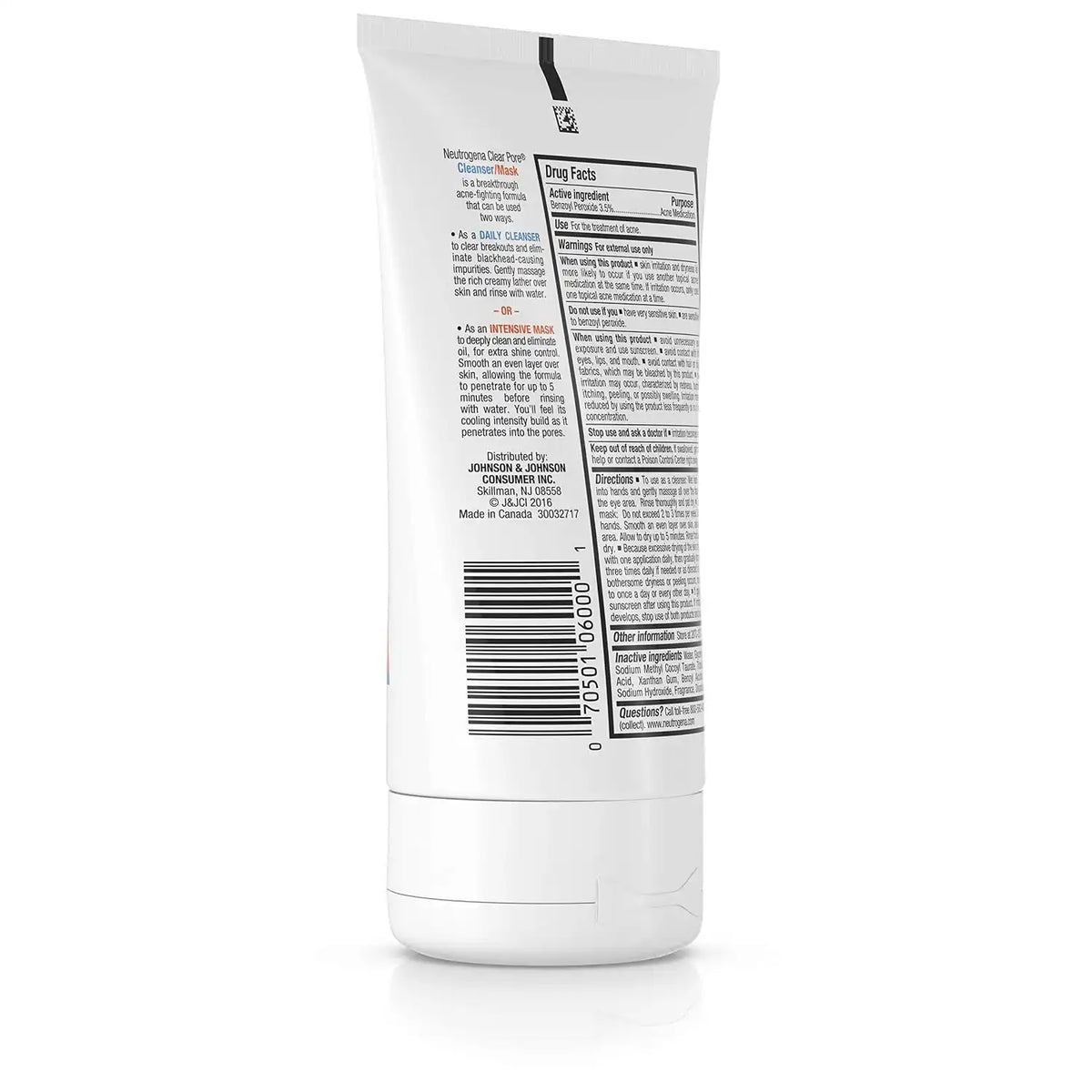 Neutrogena Clear Pore Cleanser/Mask, 4.2 Ounce