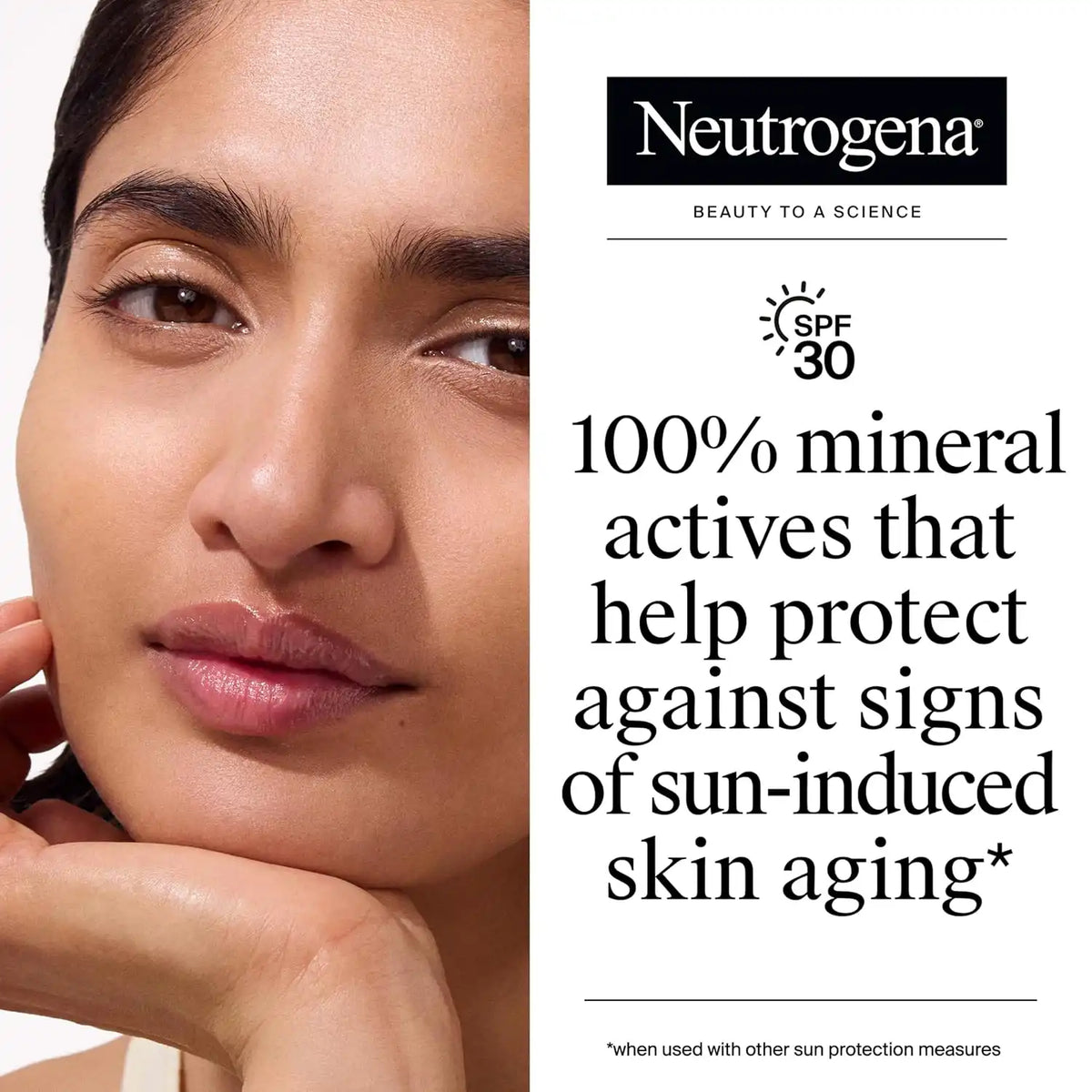 Neutrogena Purescreen+ Mineral Tinted Sunscreen SPF 30, Deep, 1.1 fl oz