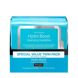 Neutrogena Neutrogena Hydroboost Facial Cleansing & Makeup Remover Wipes With Hyaluronic Acid, Twin Pack, 25 Ct, 25 count (Pack of 4)