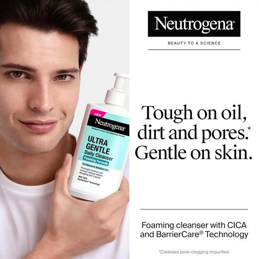 Neutrogena Ultra Gentle Foaming Facial Cleanser, Fragrance-Free, 12 fl oz